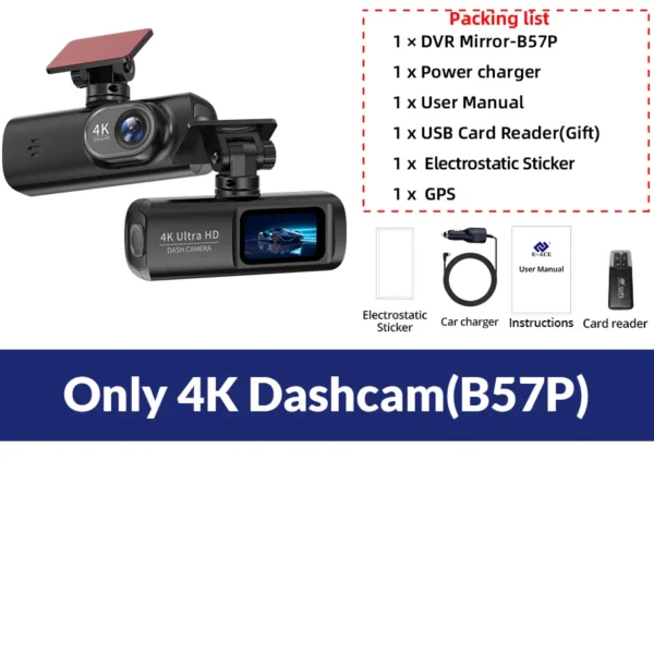 ⁦E-ACE Dash Cam UHD 4K⁩ - الصورة ⁦9⁩