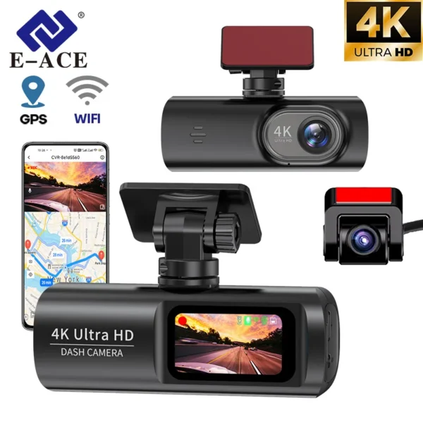 E-ACE Dash Cam UHD 4K