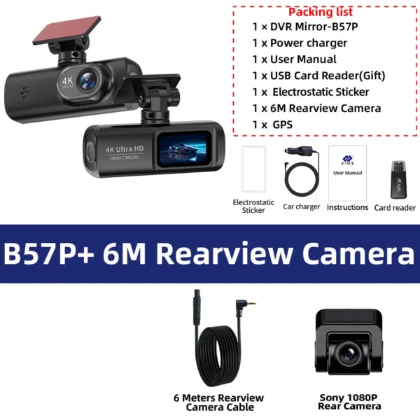 ⁦E-ACE Dash Cam UHD 4K⁩ - الصورة ⁦7⁩