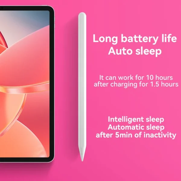 ⁦قلم ستايلس نشط لجهاز iPad Pro 11 12.9 2022 , 2021 , 2020 , 2018 Air 4 5 10.9 mini 6 8.3 بوصة قلم لوحي Palm Rejection⁩ - الصورة ⁦3⁩