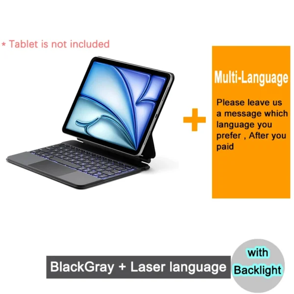 ⁦لوحة مفاتيح بلوتوث لجهاز iPad Air 11 13 2024 M2⁩ - الصورة ⁦6⁩
