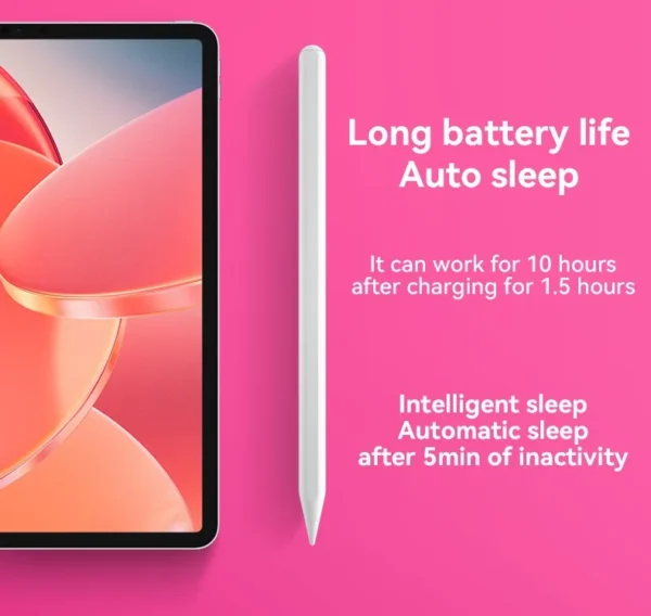 ⁦قلم ستايلس نشط لجهاز iPad Pro 11 12.9 2022 , 2021 , 2020 , 2018 Air 4 5 10.9 mini 6 8.3 بوصة قلم لوحي Palm Rejection⁩ - الصورة ⁦12⁩