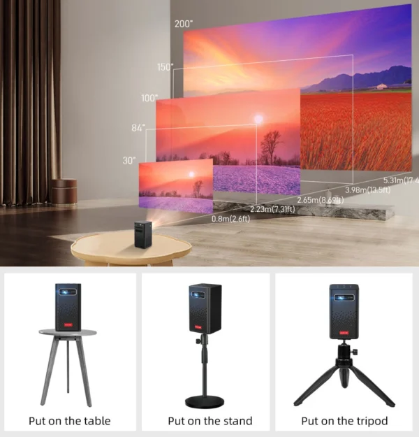 ⁦جهاز عرض من. BYINTEK P20 3D 4K⁩ - الصورة ⁦12⁩