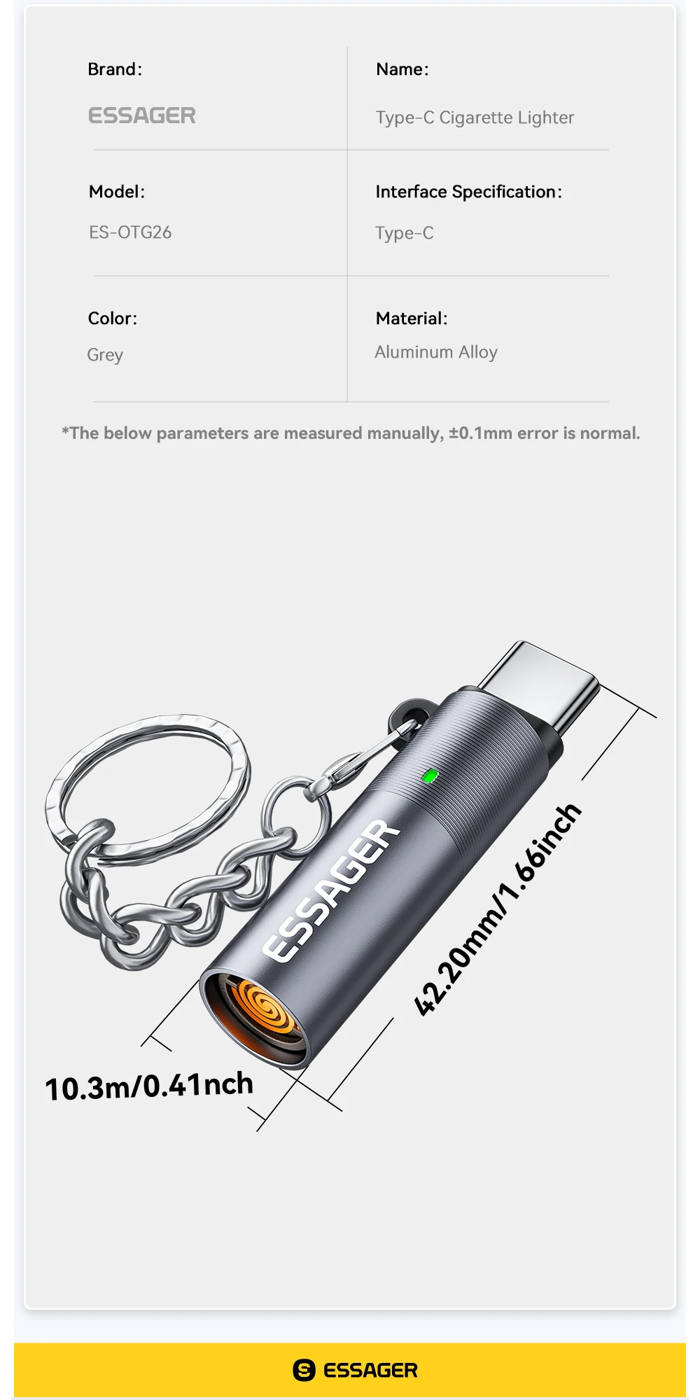 ولاعة صغيرة بدون لهب آمنة يمكن حملها على الطائرة ولاعة USB-C متوافقة مع OTG - الصورة 16