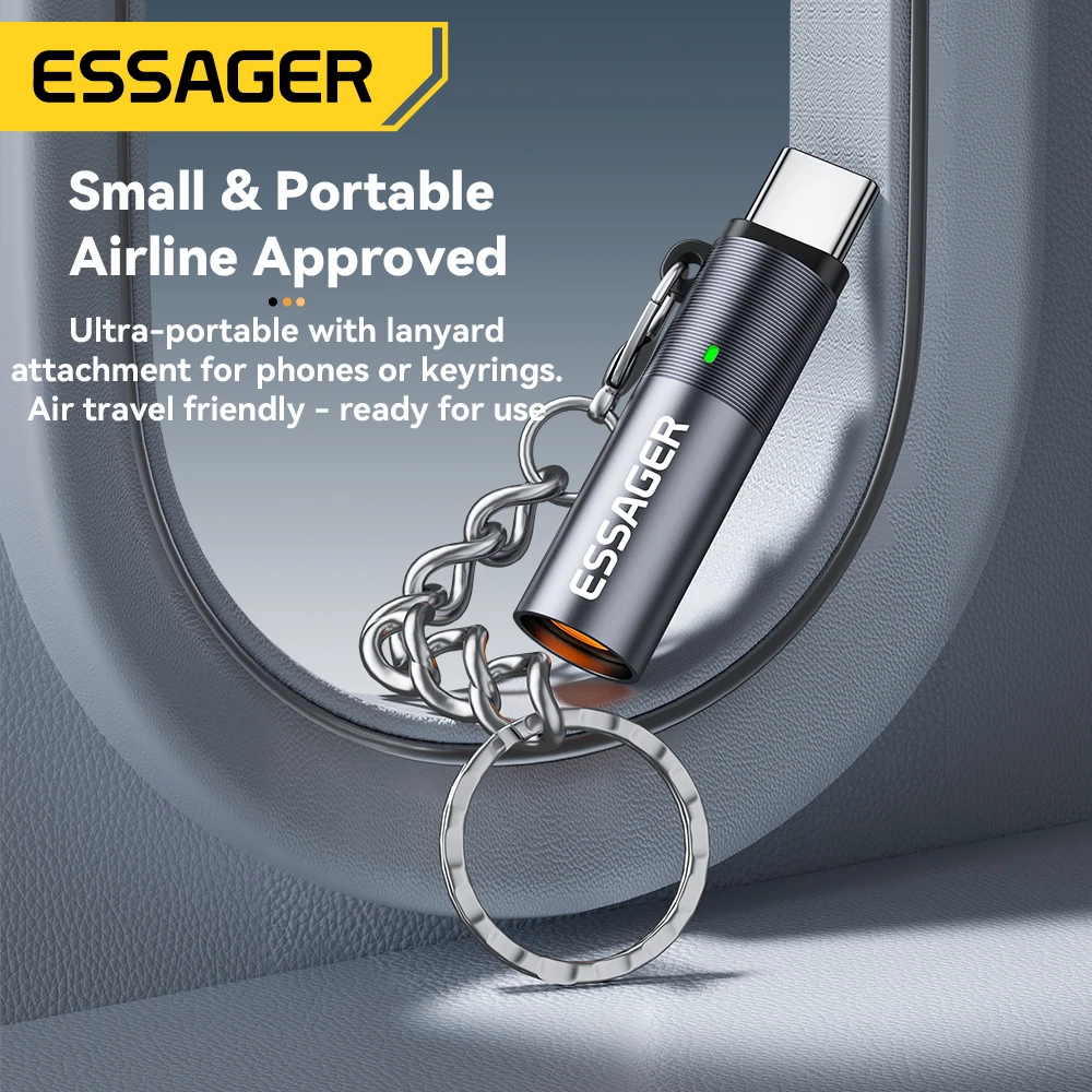 ولاعة صغيرة بدون لهب آمنة يمكن حملها على الطائرة ولاعة USB-C متوافقة مع OTG - الصورة 4